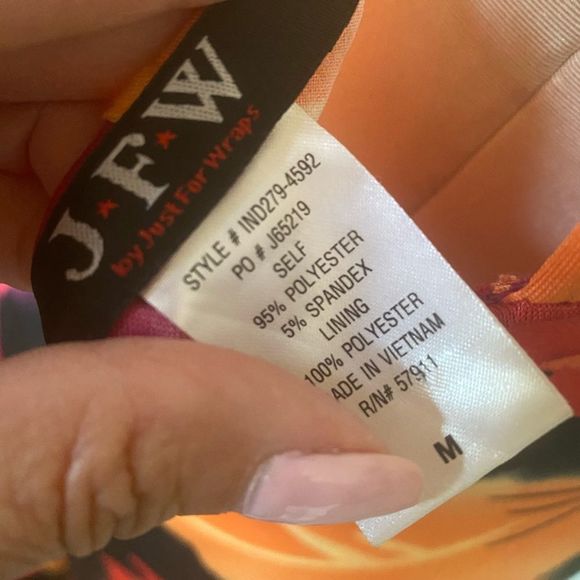 Floral Halter Maxi Dress - Black, Red, Orange-C - Picture 5 of 6